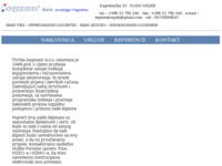 Frontpage screenshot for site: Segment d.o.o. za usluge i trgovinu (http://www.segmentos.hr)