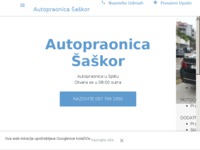 Frontpage screenshot for site: Autopraonica Šaškor (http://www.autopraonica-saskor.hr)