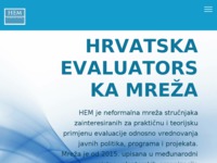 Frontpage screenshot for site: (http://www.evaluacija.hr)