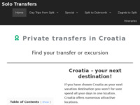 Frontpage screenshot for site: (http://solotransfers.com)