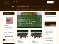 Frontpage screenshot for site: Poljoprivredni portal agronomija.info (http://www.agronomija.info)