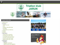 Frontpage screenshot for site: (http://www.jarun-triatlon.hr)