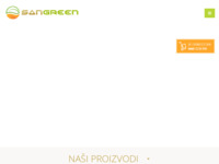 Frontpage screenshot for site: Sangreen dodaci prehrani (http://sangreen.eu/)