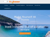 Frontpage screenshot for site: Crosummer - online booking katalog apartmana (http://www.crosummer.net)