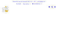 Frontpage screenshot for site: Git d.o.o. - izrada pečata, tisak na majice, UV print, školski pribor, uredski materijal, tisak veli (http://www.git.hr)