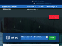 Frontpage screenshot for site: (http://dubrovnikairport-transfers.com/)