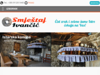 Frontpage screenshot for site: (http://www.smjestaj-ivancic.com)
