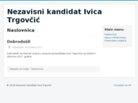 Slika naslovnice sjedišta: Internet stranice nezavisnog kandidata Ivice Trgovčića (http://ivica-trgovcic.from.hr)
