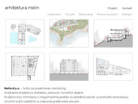Frontpage screenshot for site: Arhitektura Melin (http://www.arhitektura-melin.hr)
