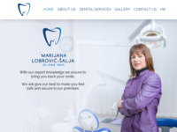 Frontpage screenshot for site: Stomatoloska ordinacija Dubrovnik - Marijana Lobrovic Salja (http://www.dentistdubrovnik.com/)