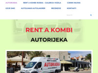 Frontpage screenshot for site: Rent a kombi Rijeka (http://autorijeka.hr)