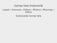 Frontpage screenshot for site: (http://www.gornja-sela-dubrovnik.com/)