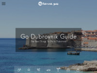 Frontpage screenshot for site: Dubrovnik Guide - Najbolje od Dubrovnika (http://www.godubrovnik.guide/)