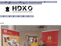 Frontpage screenshot for site: Hrvatsko društvo kožara i obućara (http://hdko.hr)