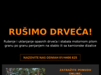 Frontpage screenshot for site: Rušenje Drveća Zagreb - Rušenje opasnog drveća Zagreb i okolica (http://www.rusenjedrveca.com)