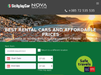 Frontpage screenshot for site: Nova Rent a Car (http://www.novarentacar.hr)