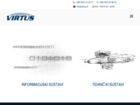 Frontpage screenshot for site: Virtus (http://virtus.hr)