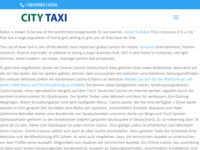 Frontpage screenshot for site: (http://city-taxi-sisak.hr)