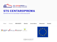 Frontpage screenshot for site: (http://www.sts-centaroprema.com)