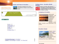 Frontpage screenshot for site: (http://www.kroatien-links.de/transport-verkehr.htm)