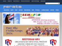 Frontpage screenshot for site: (http://www.ferata.hr)