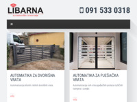 Frontpage screenshot for site: Libarna - Automatsko otvaranje vrata (http://www.libarna.hr)