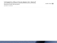 Frontpage screenshot for site: (http://poliklinika-pavlic.hr)
