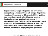 Frontpage screenshot for site: (http://udruga-bojnafrankopan-hr.webnode.hr/)