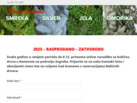 Frontpage screenshot for site: Božićna drvca i borovi Crnković (http://www.borovi.crnkovic.com.hr)