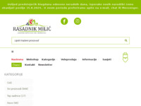 Frontpage screenshot for site: Rasadnik Milić (http://www.rasadnik-milic.hr)