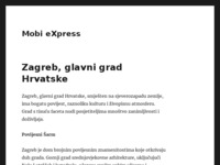 Frontpage screenshot for site: Mobiexpress (http://www.mobiexpress.com.hr)