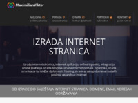 Frontpage screenshot for site: Izrada internet aplikacija i stranica - MaximilianViktor j.d.o.o. (http://maximilianviktor.hr)