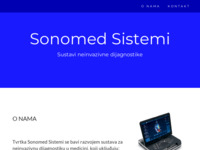 Frontpage screenshot for site: (http://sonomed-sistemi.hr)
