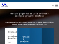 Frontpage screenshot for site: Virtualni asistent d.o.o. - Agencija za prevođenje, sudski tumač - prevod (http://www.prijevod-sudski-tumac.com)