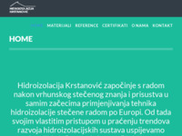 Frontpage screenshot for site: (http://hidroizolacija-krstanovic.hr)