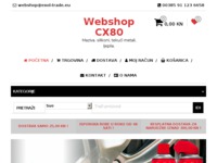 Frontpage screenshot for site: Webshop CX80 (http://webshop.exol-trade.eu/)