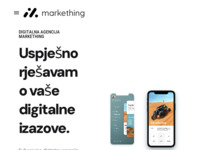 Frontpage screenshot for site: Markething agencija za digitalni marketing i oglašavanje - Pula (http://www.markething.hr)