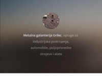 Slika naslovnice sjedišta: Metalna galanterija Grilec - spiralne opruge, vlacne opruge, tlacne opruge, torzione opruge, lisnate (http://mg-opruge-grilec.hr)
