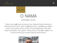 Frontpage screenshot for site: Tiskara i kartonaža Buck (http://buck.hr)