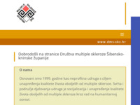Frontpage screenshot for site: Društvo multiple skleroze Šibensko-kninske županije (http://dms-skz.hr)