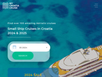 Frontpage screenshot for site: Krstarenje Jadranom - My Croatia Cruise (http://mycroatiacruise.com/)