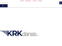 Frontpage screenshot for site: KRKdanas.hr - Novi lokalni news portal (http://krkdanas.hr)