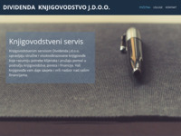Frontpage screenshot for site: (http://www.dividenda-knjigovodstvo.hr)