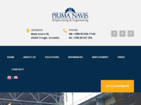 Frontpage screenshot for site: Prima Navis - Brodogradnja & Inženjering (http://www.primanavis.hr)