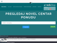 Frontpage screenshot for site: (http://www.novelcentar.hr)