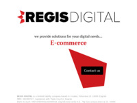 Frontpage screenshot for site: (http://www.regisdigital.hr)