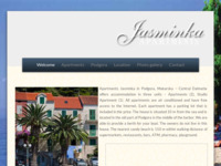 Frontpage screenshot for site: (http://www.apartments-jasminka-podgora.com/)