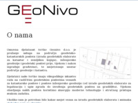 Frontpage screenshot for site: Geonivo d.o.o. (http://www.geonivo.hr)
