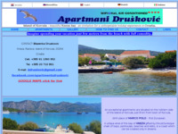 Frontpage screenshot for site: Apartmani Druskovic Kneža Korčula Hrvatska (http://www.apartmani-druskovic.hr)