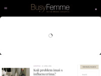 Frontpage screenshot for site: (http://www.busyfemme.com)